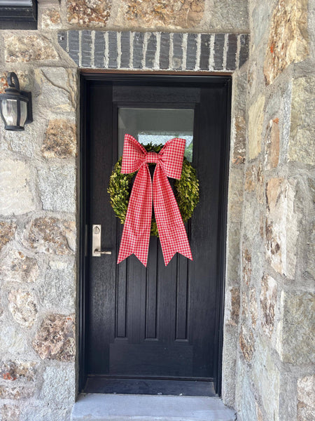 The Signature Red Plaid Bow