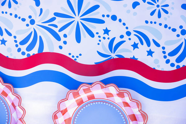 Star Spangled Spark Paper Table Runner (25 foot, cut to fit)