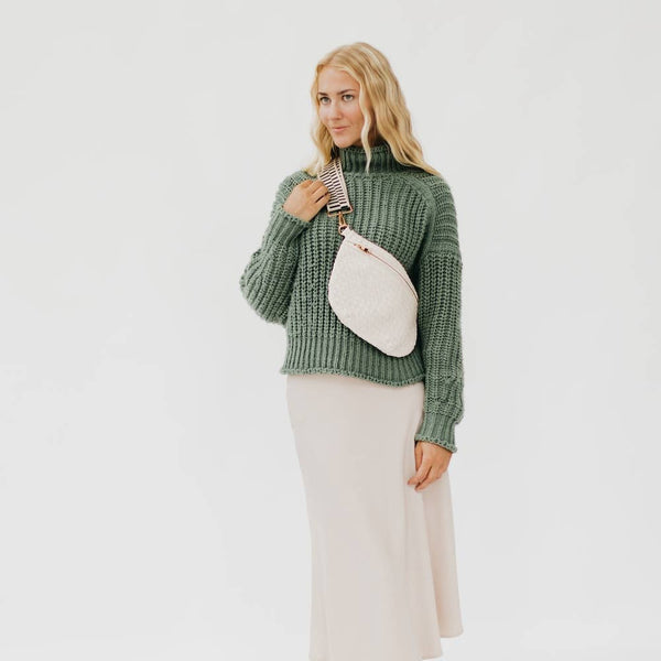 Westlyn Woven Bum Bag : Checkered Black