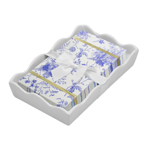 Ceramic Wave Napkin Tray Guest Towel - Thumbnail 3