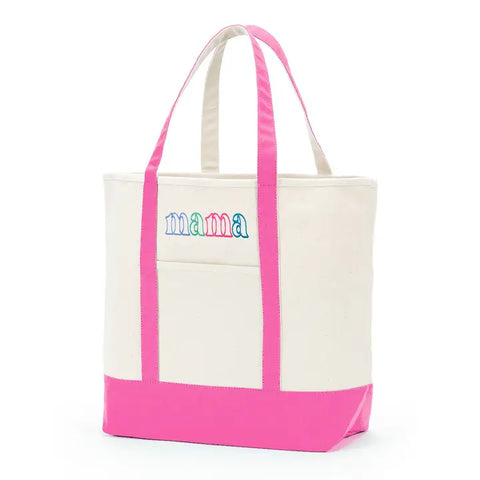 Canvas Mama Embroidered Tote Bag