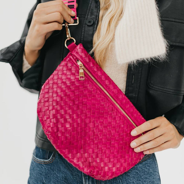 Westlyn Woven Bum Bag: Gray