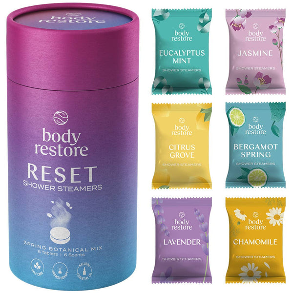 Body Restore Shower Steamer Aromatherapy Tube Pack of 6 : Lavender