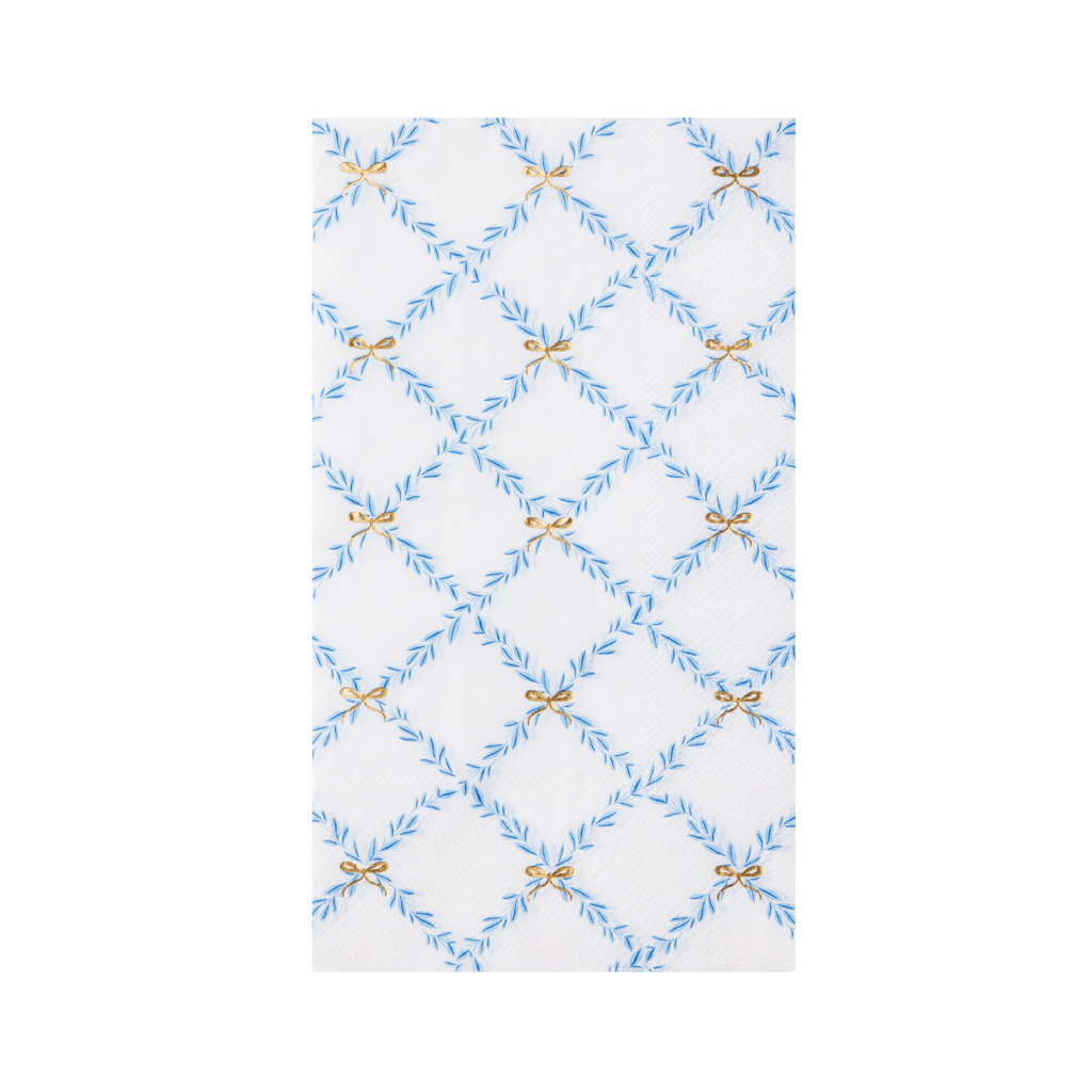 Sky Blue Trellis Guest Towels