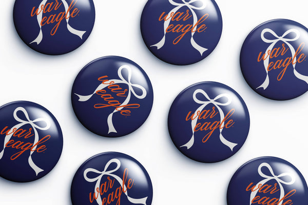 Auburn War Eagle Grandmillennial Button