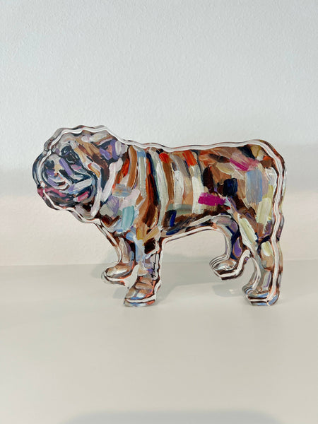 Abstract Bulldog Acrylic Large