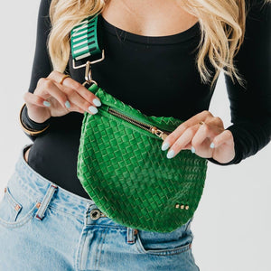 Westlyn Woven Bum Bag: Emerald