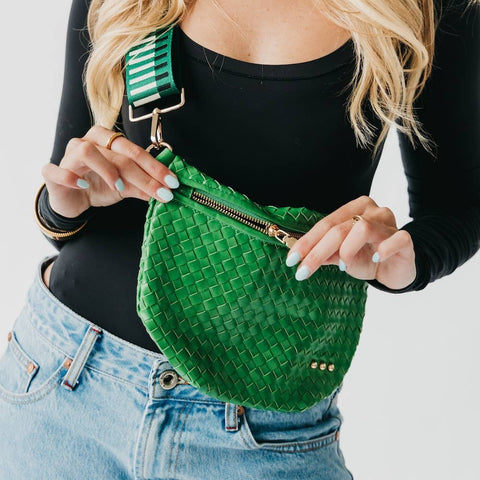 Westlyn Woven Bum Bag: Emerald