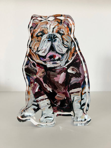 "Bulldogs Maroon" acrylic : Large