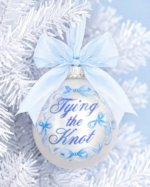 Tying the Knot Ornament - Engagement Christmas Gift