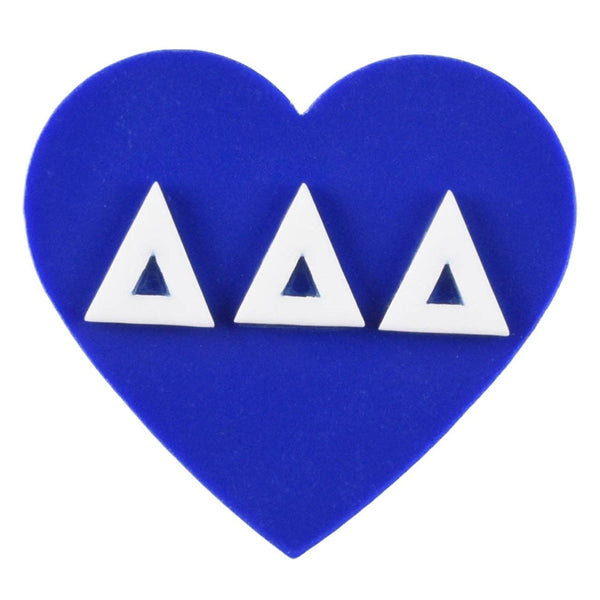 Sorority & Greek Acrylic Heart Pin/ Button: Kappa Delta