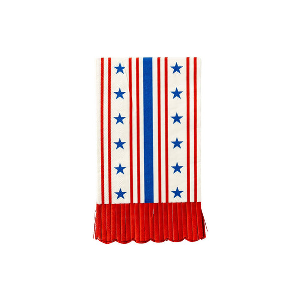 Fringe Stars and Stripes Dinner Napkin