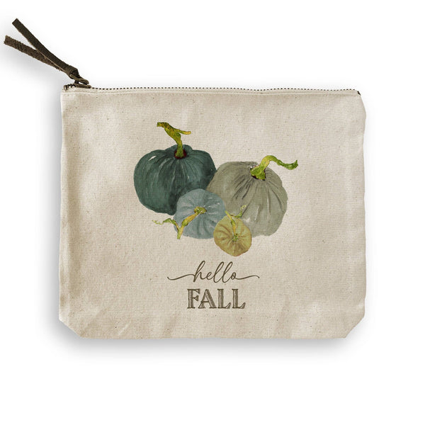 Meadow Pumpkins with Hello Fall: Natural Guest Towel / -