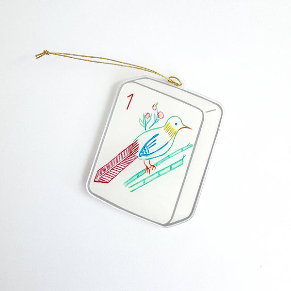 Mahjong Bird Bam Acrylic ornament