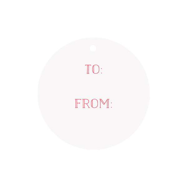 Wavy String Lights Round Gift Tags