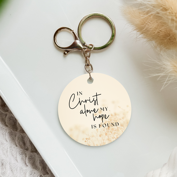 In Christ Alone My Hope is Found Hymn Acrylic Keychain