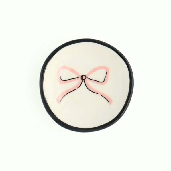 Ring Dish Pastel Pink Bow