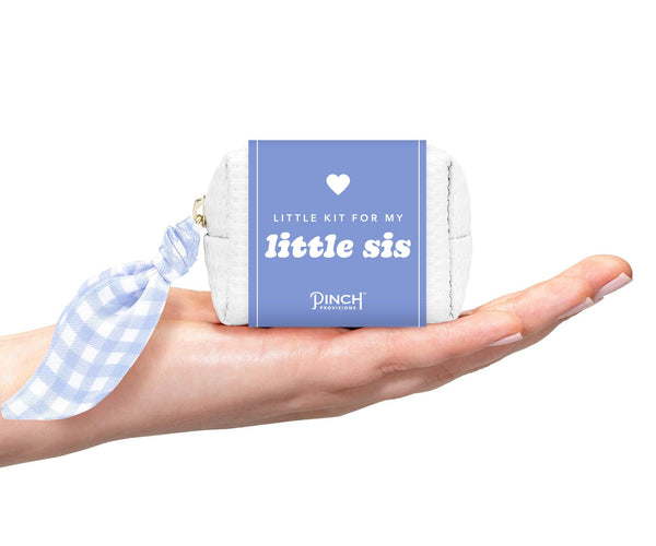 Little Sis Minimergency Kit | Sorority, Rush, Bid Week Greek: Peach Gingham