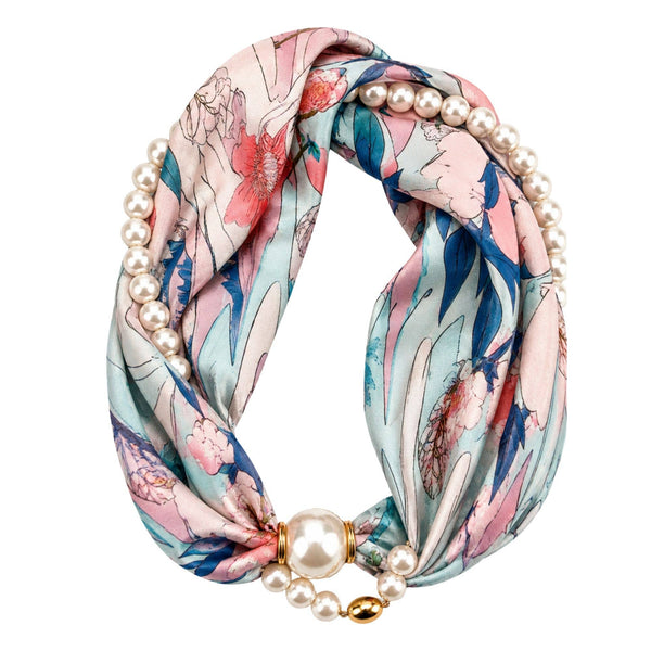 Luxe Pearl Scarf Necklace