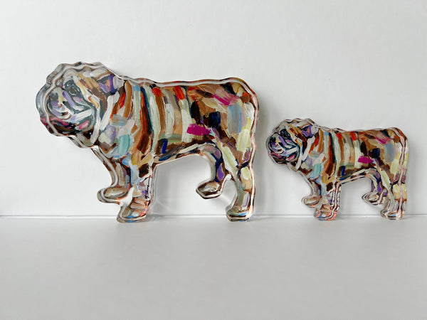 Abstract Bulldog Acrylic Large