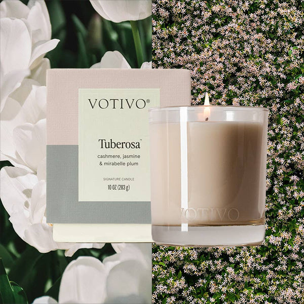 New Tuberosa Signature 10 oz Candle | Floral Spring Candle