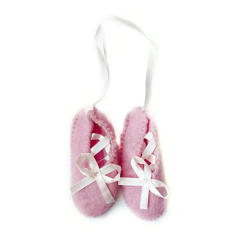 Ballet Slippers Felt Wool Christmas Ornament