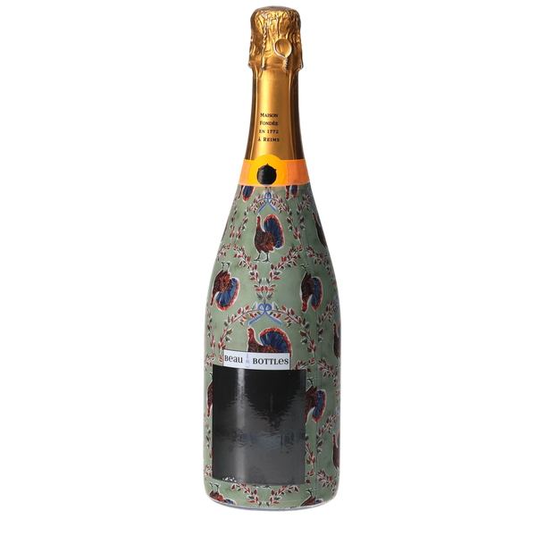 Autumn Turkey Trellis Champagne Bottle Wrap