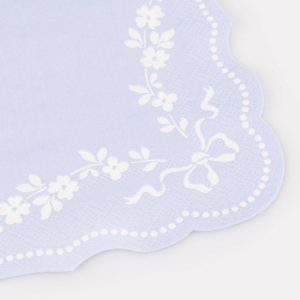 Rococo Blue Small Napkins
