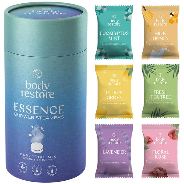 Body Restore Shower Steamer Aromatherapy Tube Pack of 6 : Lavender
