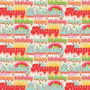 Birthday Groove 5ft Gift Wrap Roll