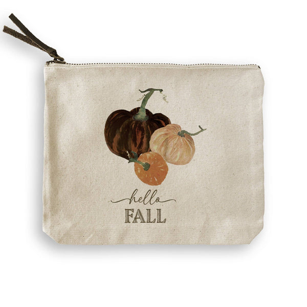 Mocha Pumpkins with Hello Fall: Dishtowel / -