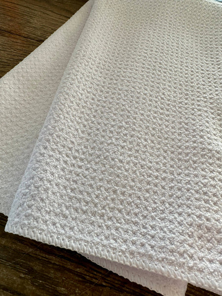 Pink Front Door Kitchen Towel: Flat Weave Tea Towel