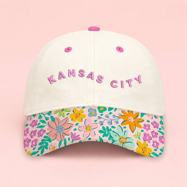 Custom Homewood Embroidered Hat | Blush Rainbow Thistle: Bold Outline / Hot Pink