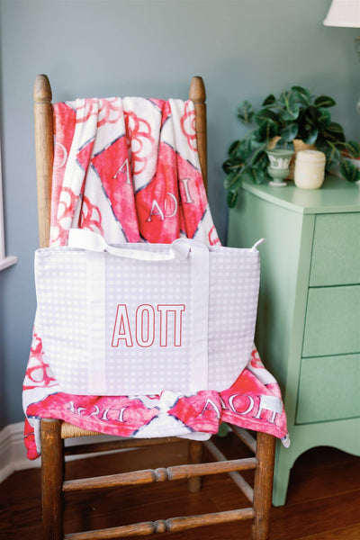 Alpha Omicron Pi Tote Bag, Sorority