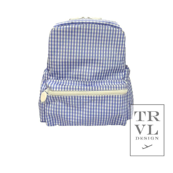 TRVL Mini Backer - Gingham Sky