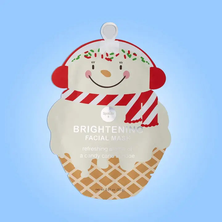 Snowman Ice Cream Face Mask