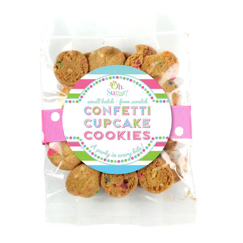 Small Confetti Cupcake Cookie Bag