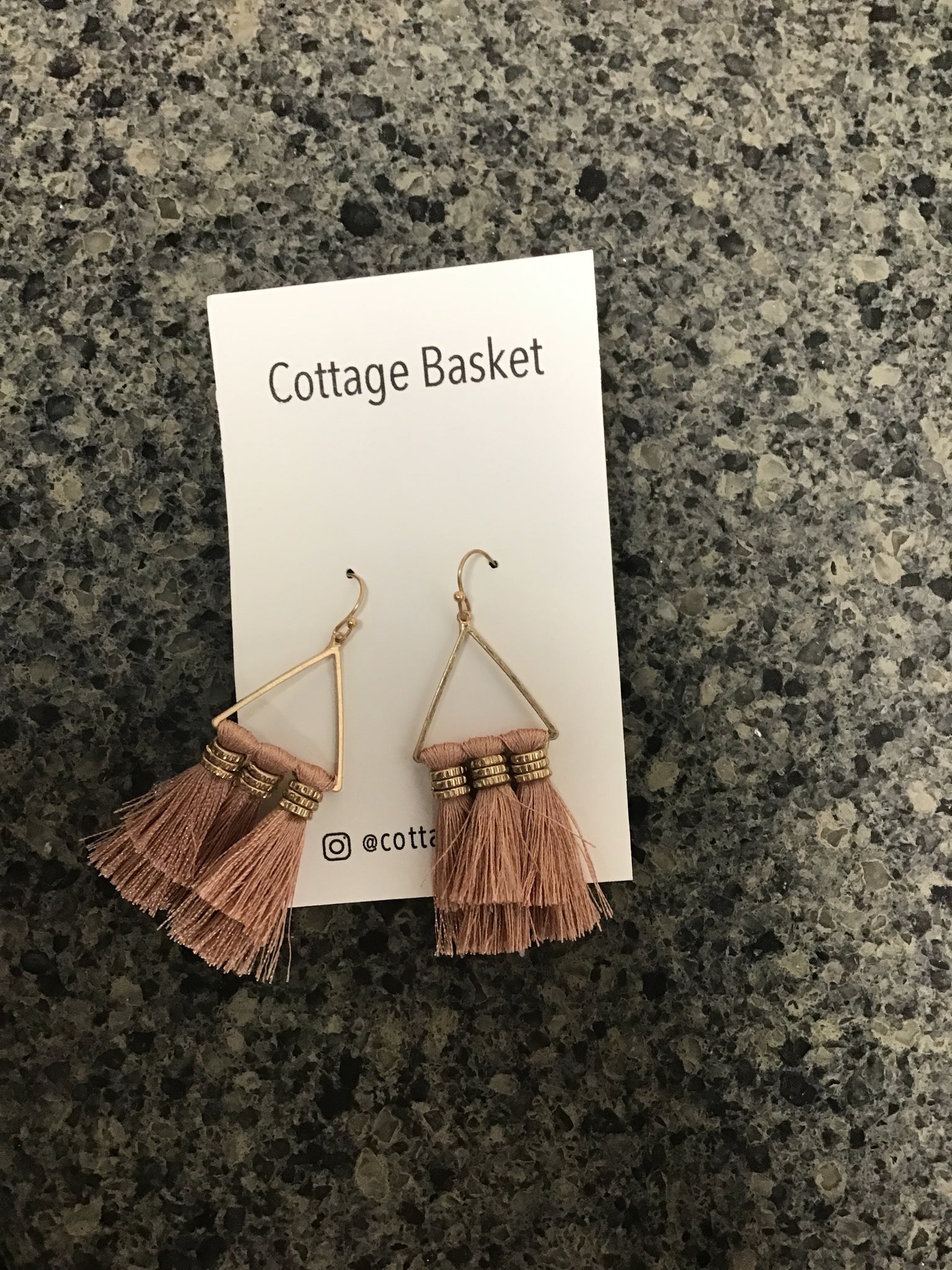Rose Fringe Earrings