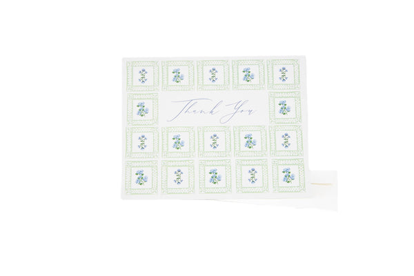 Hydrangea Thank You Folded Notecards
