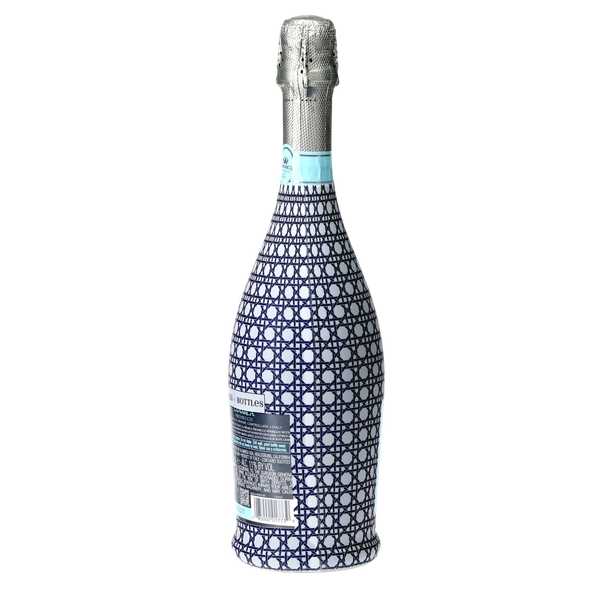 Beau Bottles Navy and White Cane - Prosecco Collection