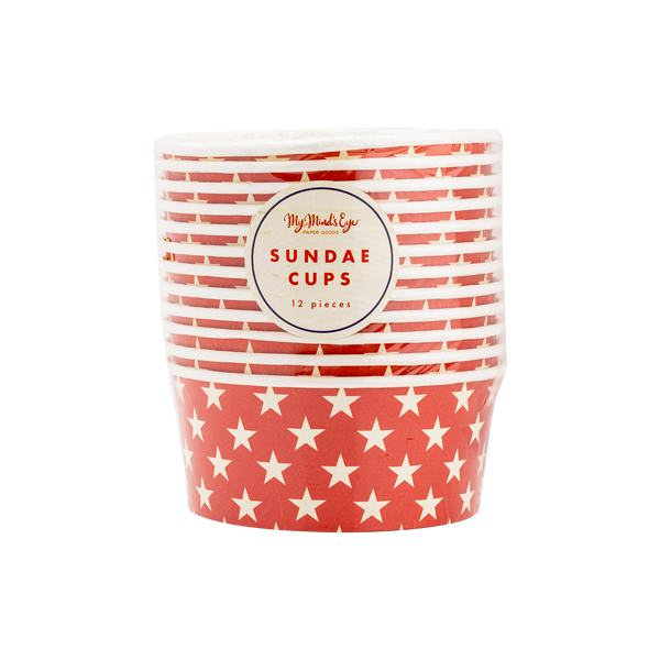 Star Paper Sundae Cups