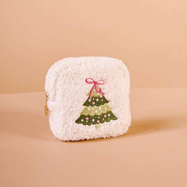 Teddy Pouch-Square Twinkling Tree