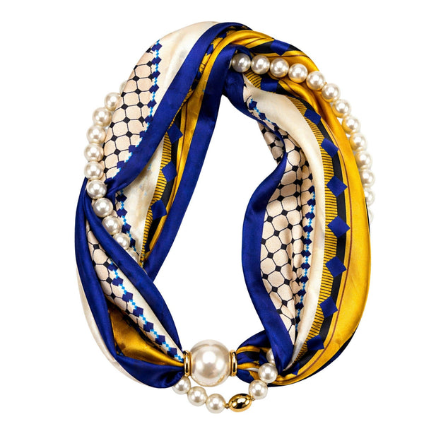 Luxe Pearl Scarf Necklace