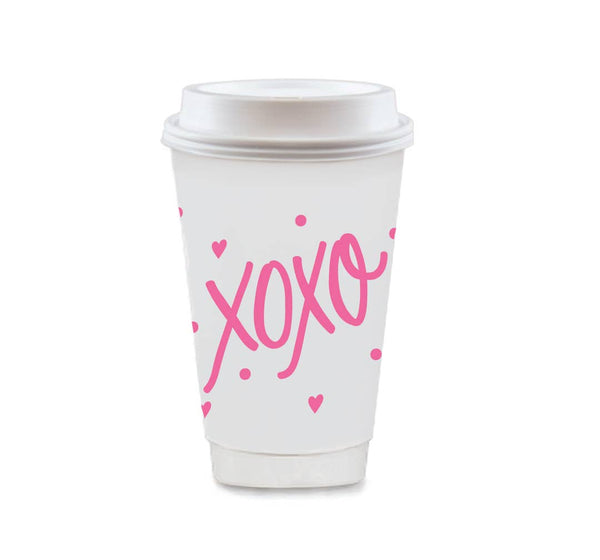 Valentine's Day | To-Go Coffee - XOXO (2 colors available): Red