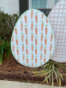 Carrots Easter Egg Yard Stake