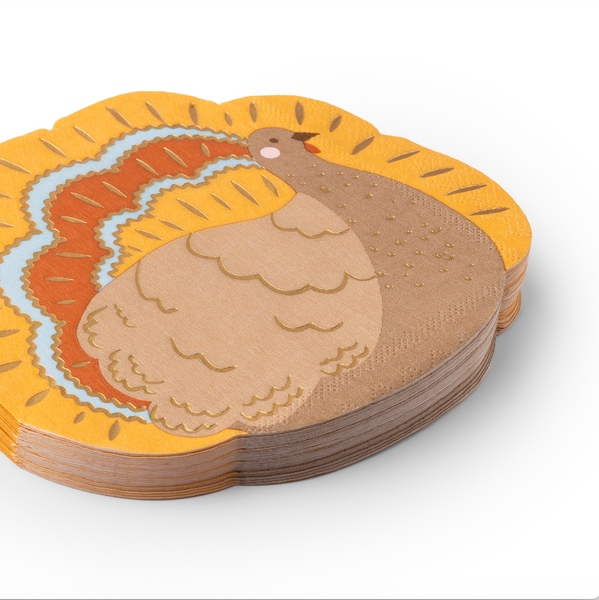 Turkey Thanksgiving Lunch Napkins (Set of 20)