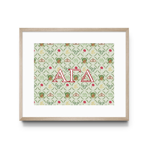Alpha Gamma Delta Omega Art Print, Sorority : 5x7