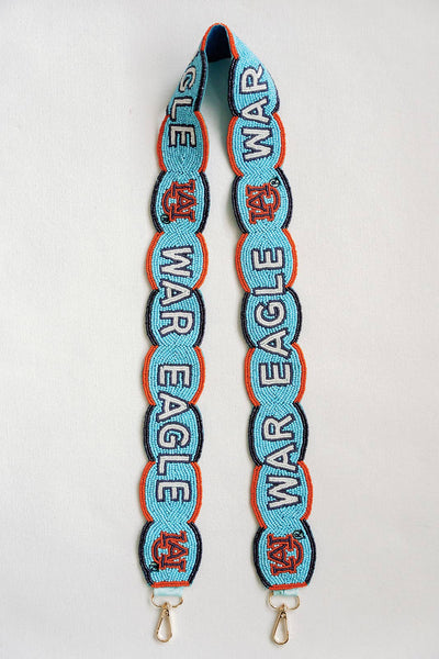 Auburn Fully Beaded Scalloped Purse Strap