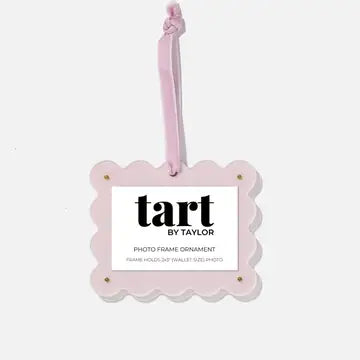 Scalloped Acrylic Frame Ornament