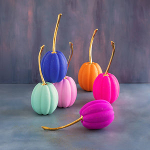 Glitterville Rainbow Pumpkin Tall, Large